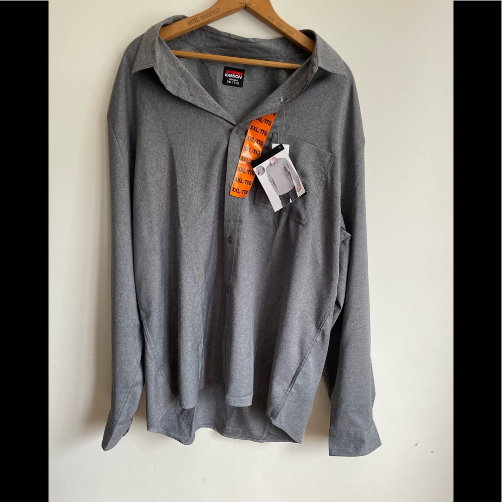 Karbon Button Up Long Sleeve Shirt